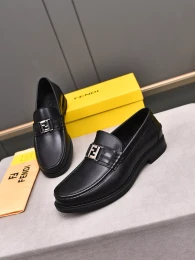 fendi cuir chaussures pour homme s_12b4237